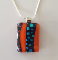 Red Dichroic Pendant    J101